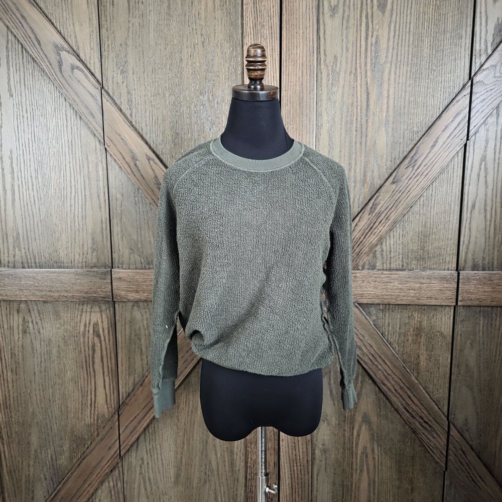 perfectwhitetee Olive Crewneck Sweater